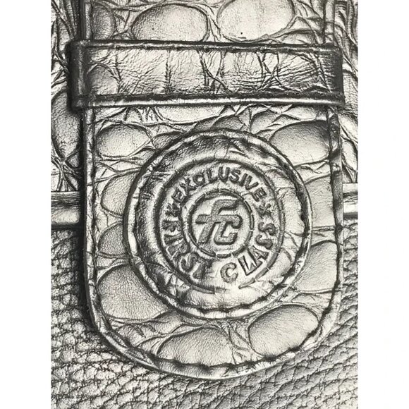 First Class Unisex Black Leather Adjustable Strap Top Handle Crossbody Bag‎ - Picture 9 of 9